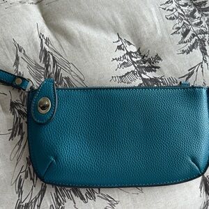 Joy Susan Turquoise Wristlet Clutch